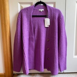 Vince Purple Cardigan